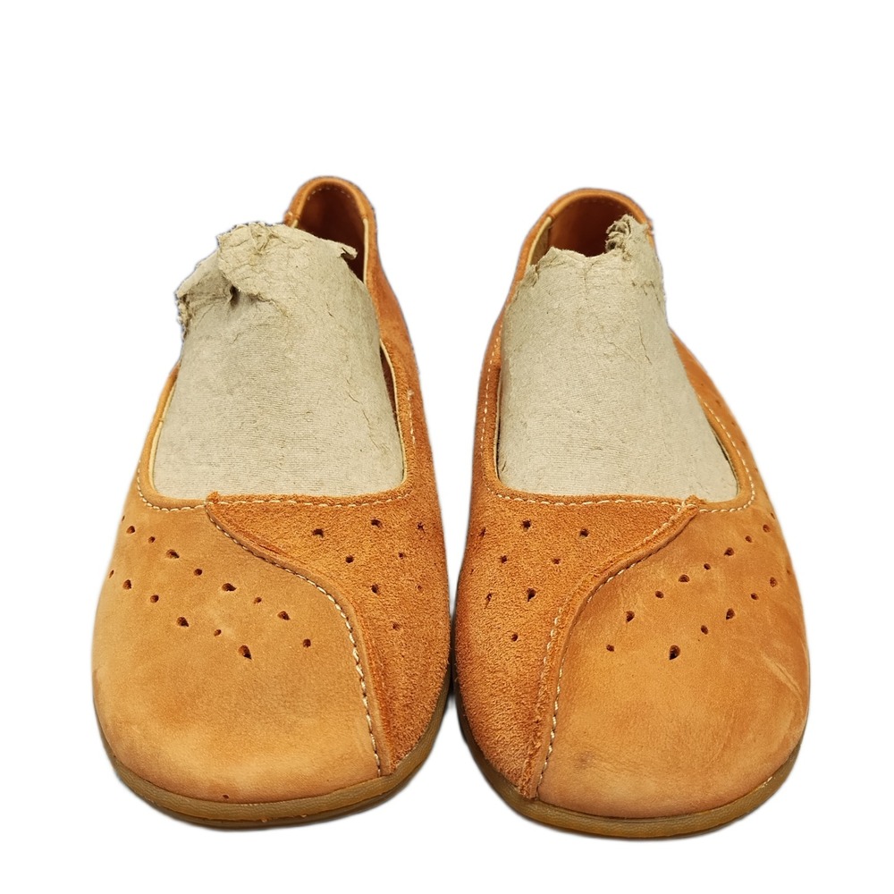 Acorn Ballet Flats Womens Size 9M Orange Perforated Round Toe Comfort Slip On
